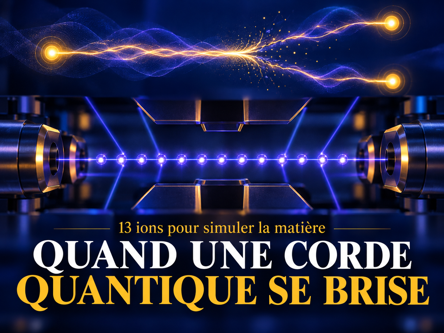 Un ordinateur quantique simule la rupture d’une « corde » et l’apparition de nouvelles particules