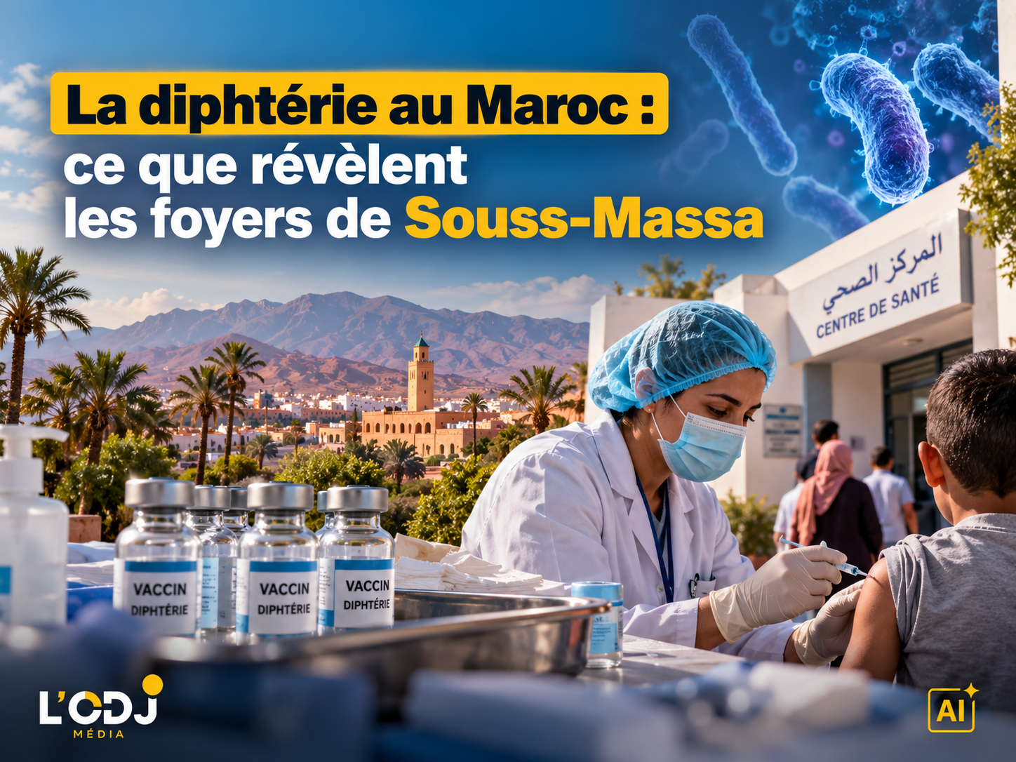 La diphtérie au Maroc : ce que révèlent les foyers de Souss-Massa