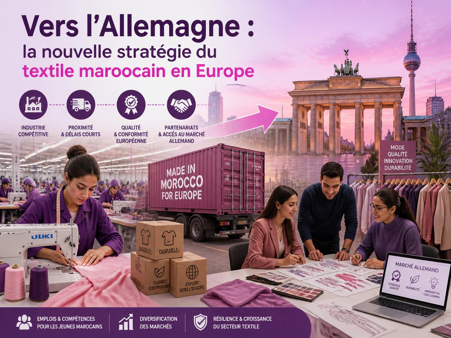 Vers l’Allemagne : la nouvelle stratégie du textile marocain en Europe