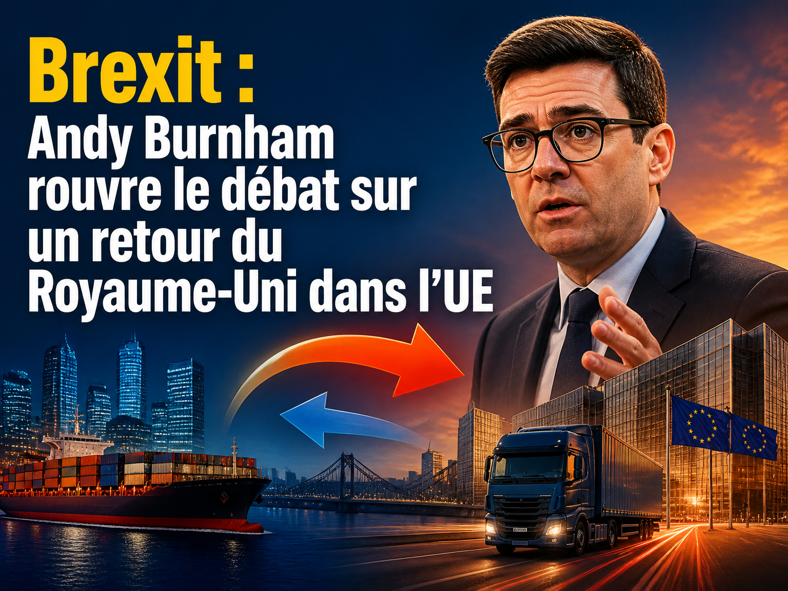 Brexit : Andy Burnham rouvre le débat sur un retour du Royaume-Uni dans l’UE