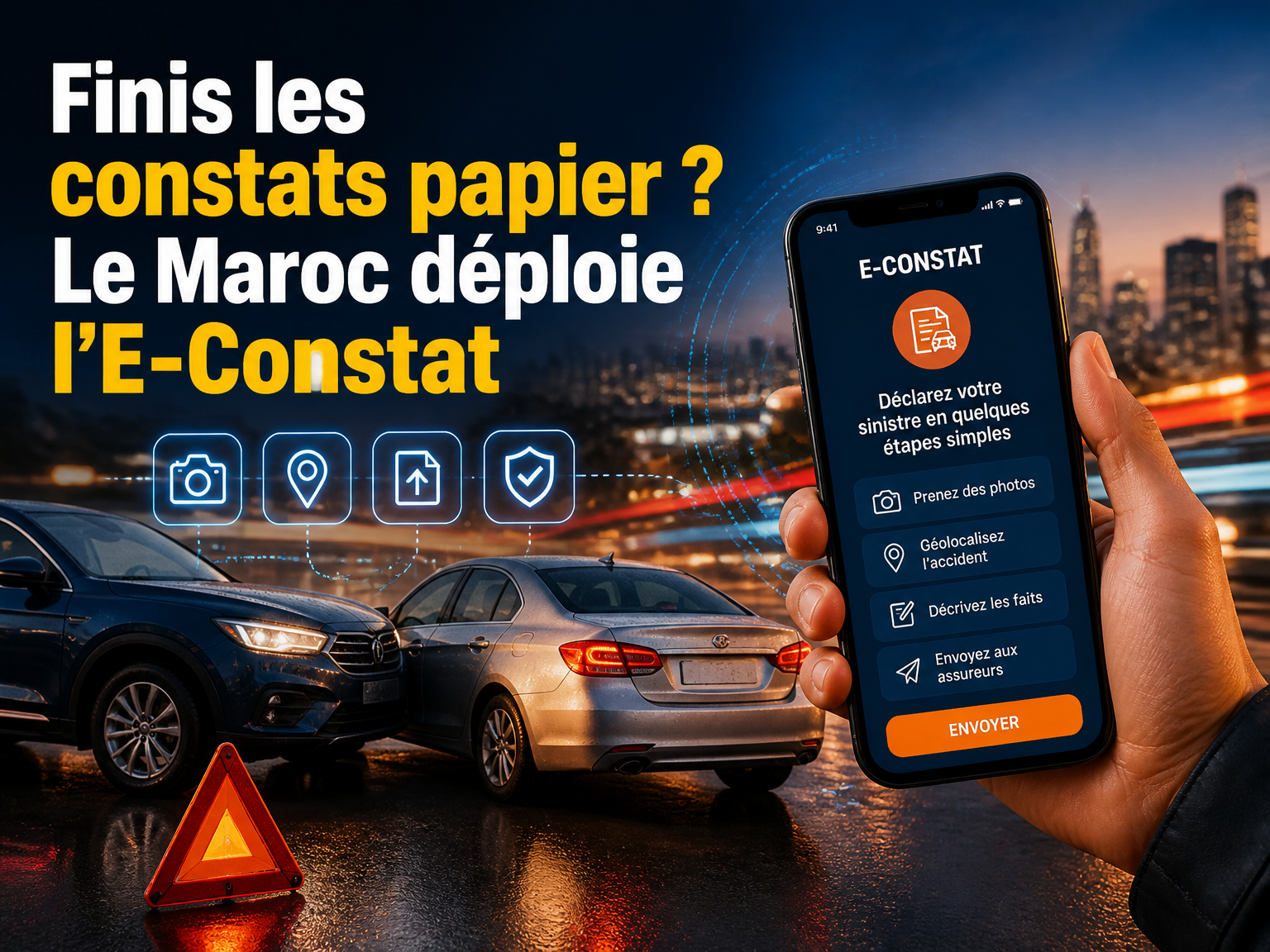 Finis les constats papier ? Le Maroc déploie l’E-Constat
