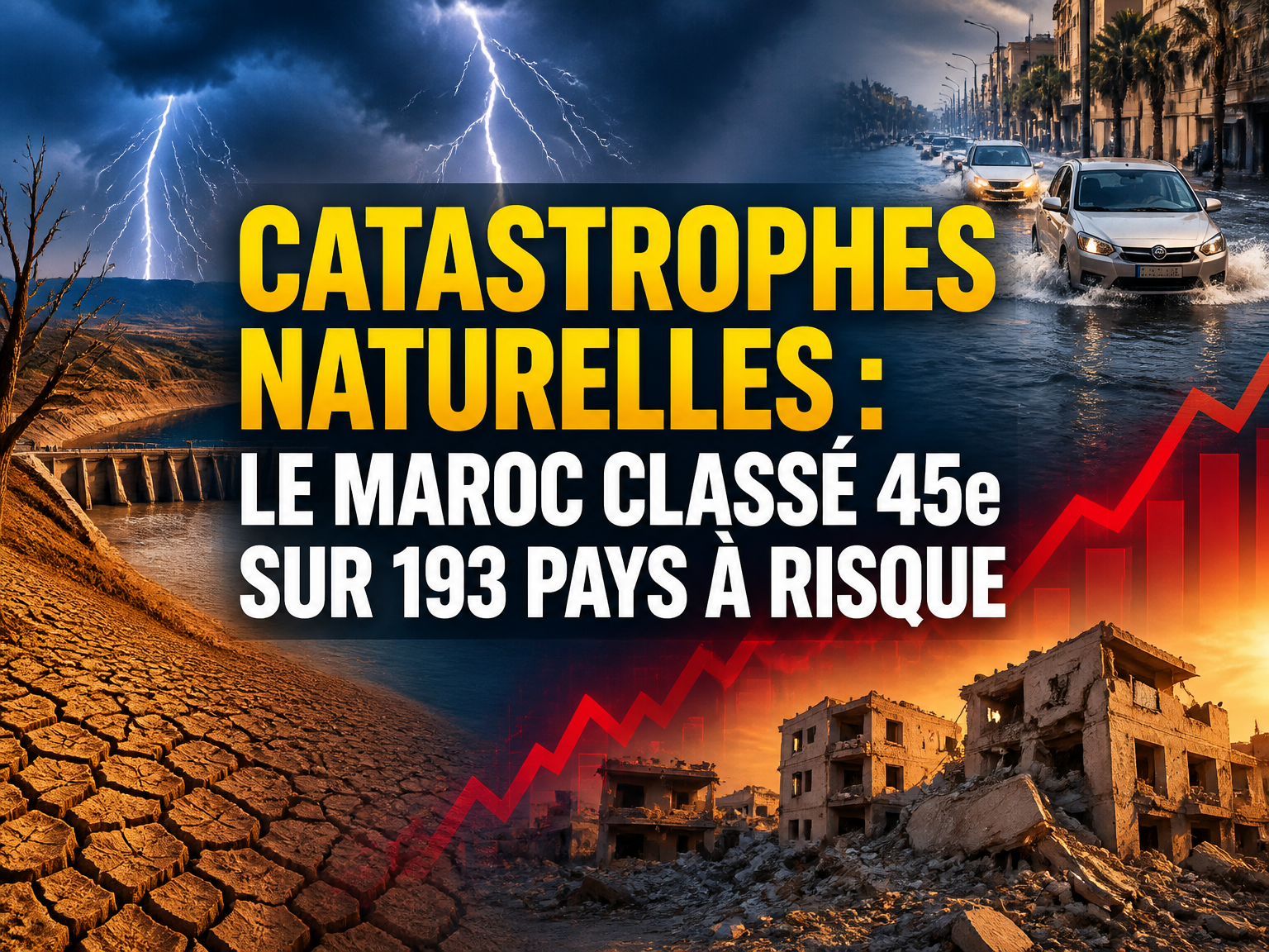 Catastrophes naturelles : le Maroc classé 45e sur 193 pays à risque