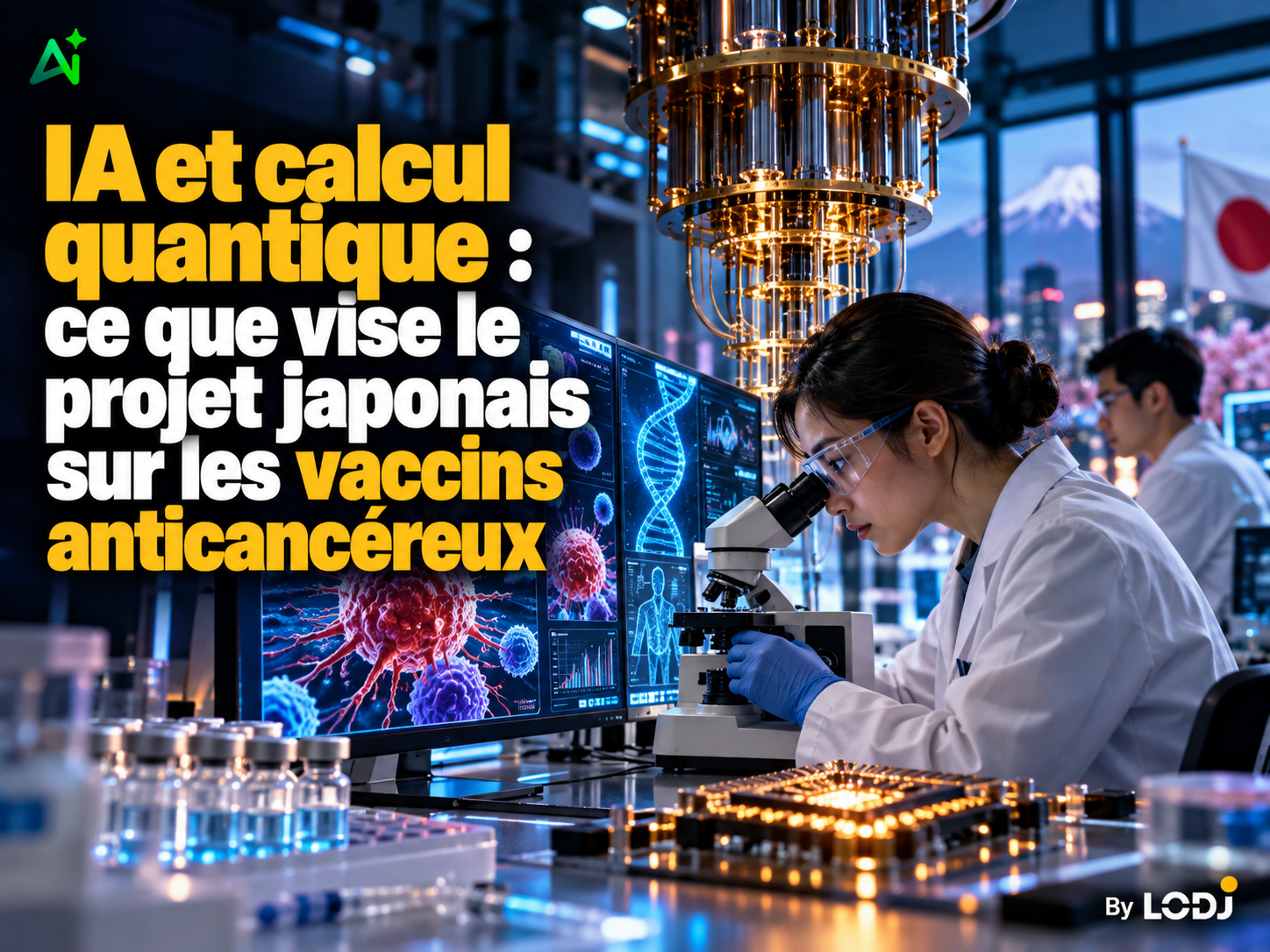 IA et calcul quantique : ce que vise le projet japonais sur les vaccins anticancéreux