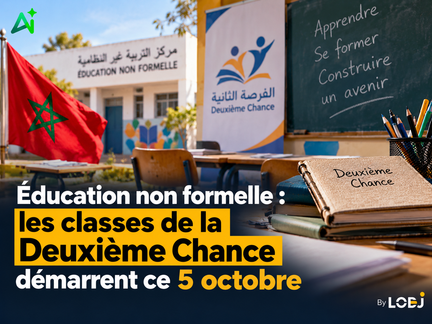 Éducation non formelle : les classes de la Deuxième Chance démarrent ce 5 octobre