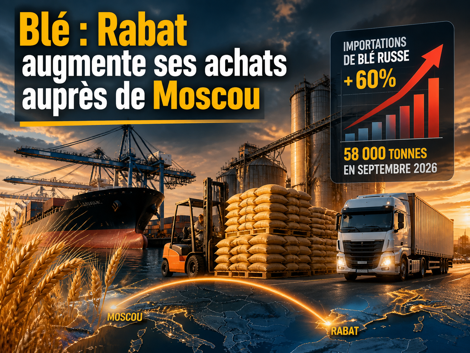 Blé : Rabat augmente ses achats auprès de Moscou