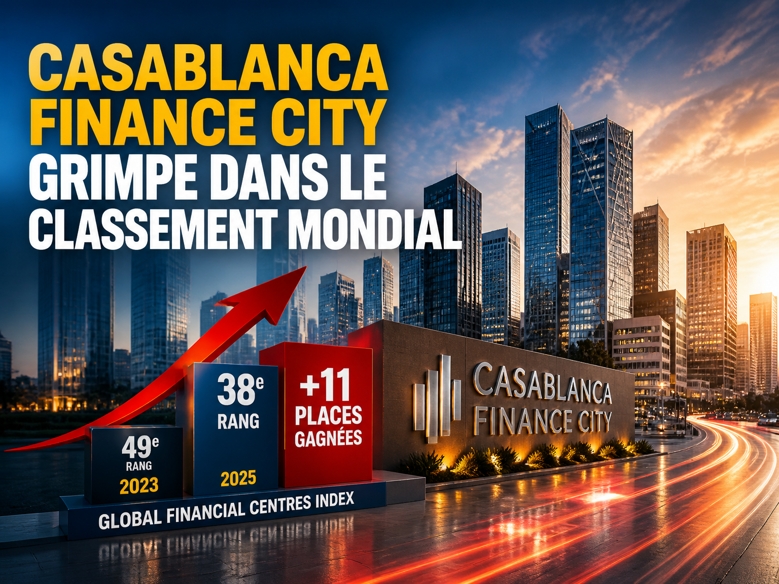 Casablanca Finance City grimpe dans le classement mondial