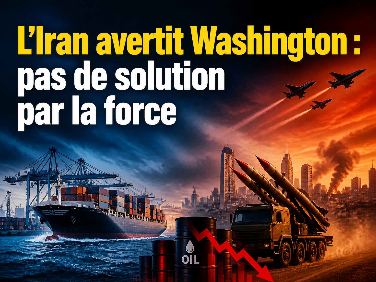 L’Iran avertit Washington : pas de solution par la force