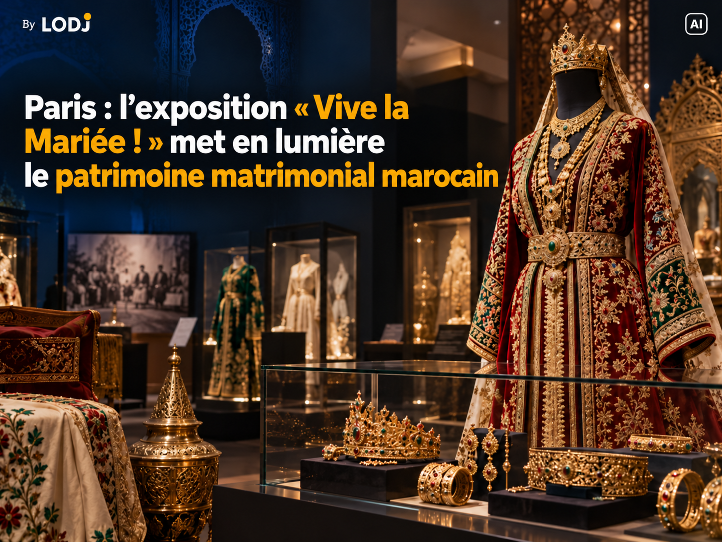 À Paris, l’exposition « Vive la Mariée ! » met en lumière le patrimoine matrimonial marocain