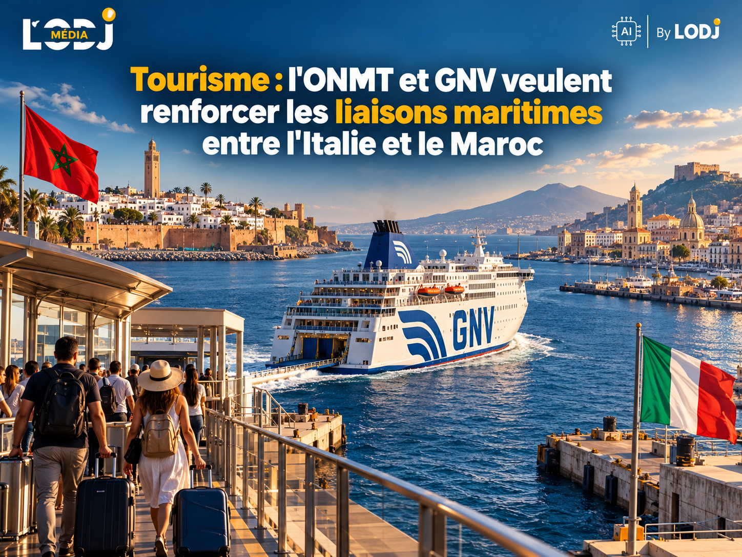 Tourisme : l'ONMT et GNV veulent renforcer les liaisons maritimes entre l'Italie et le Maroc