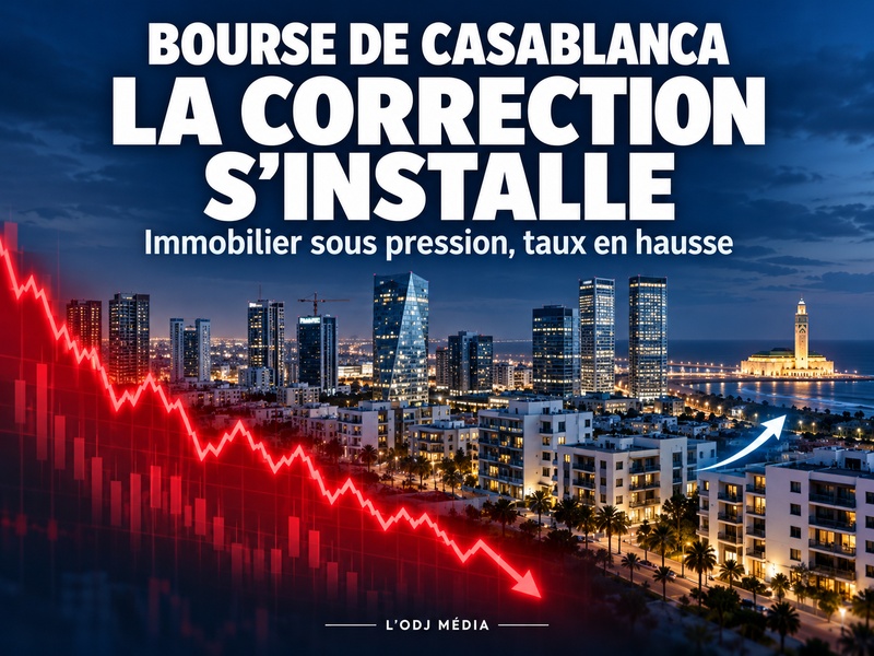 Casablanca : Le marché actions poursuit sa correction, entre pression sur les valeurs immobilières et remontée des taux