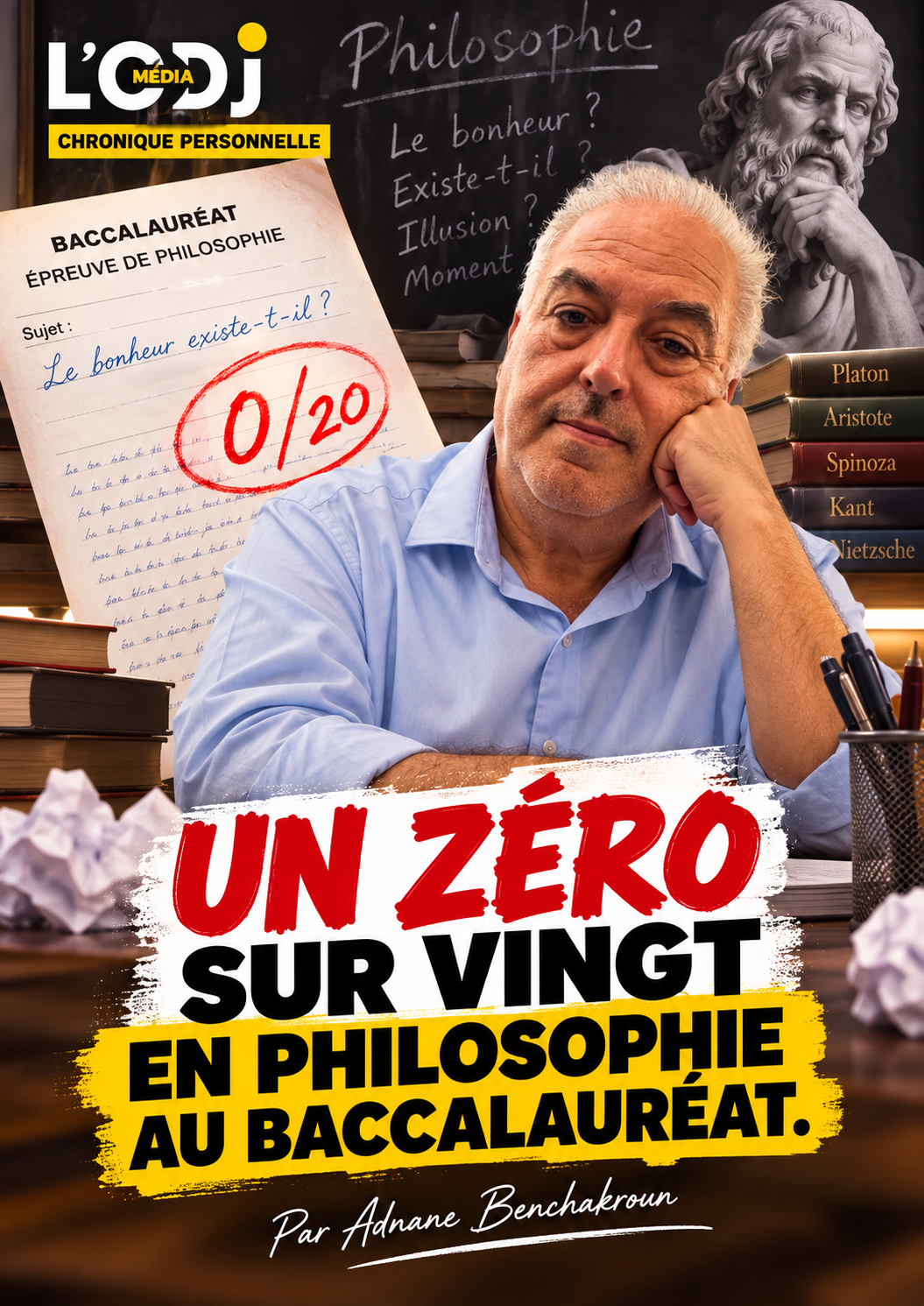 ​J’avais eu zéro en philosophie. Mais peut-être vingt en lucidité.