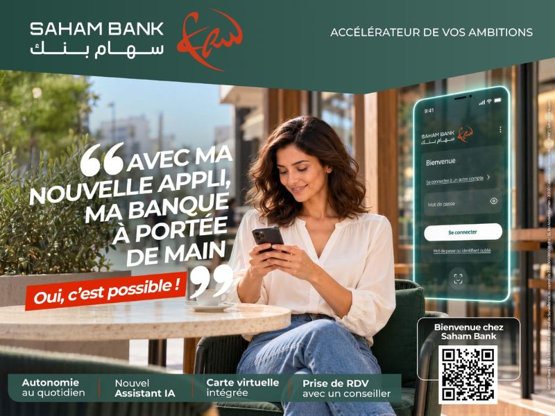 Saham Bank lance sa nouvelle application mobile, plus simple et plus autonome