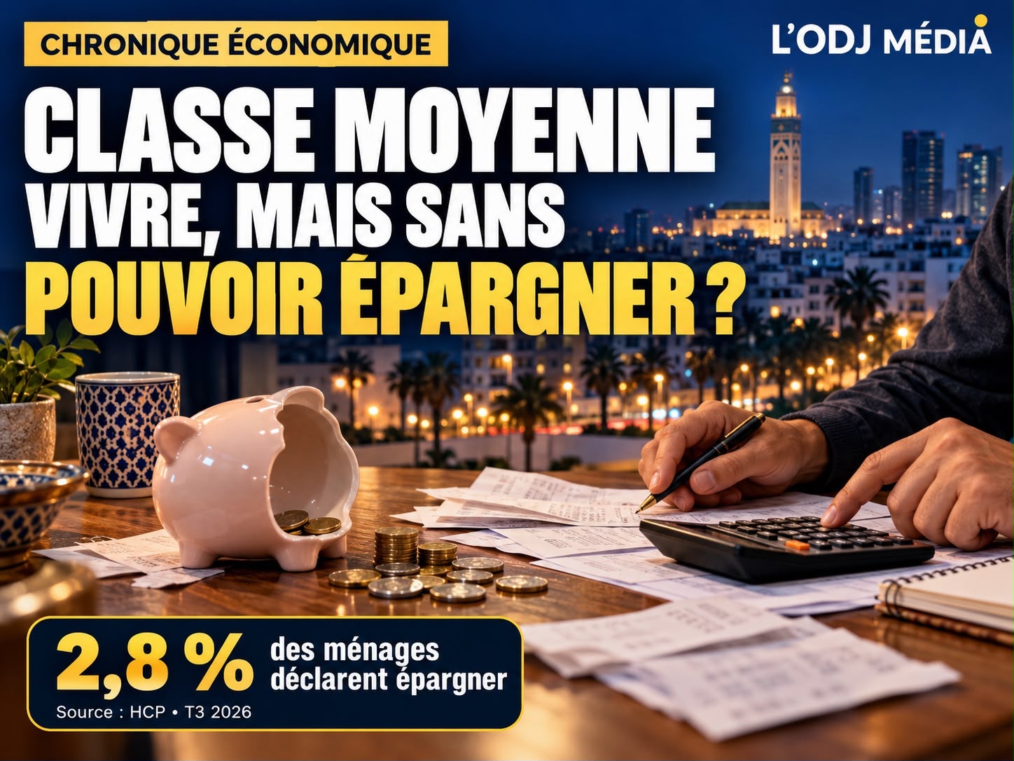 Ménages marocains : la confiance remonte sur un an, l’épargne reste hors de portée