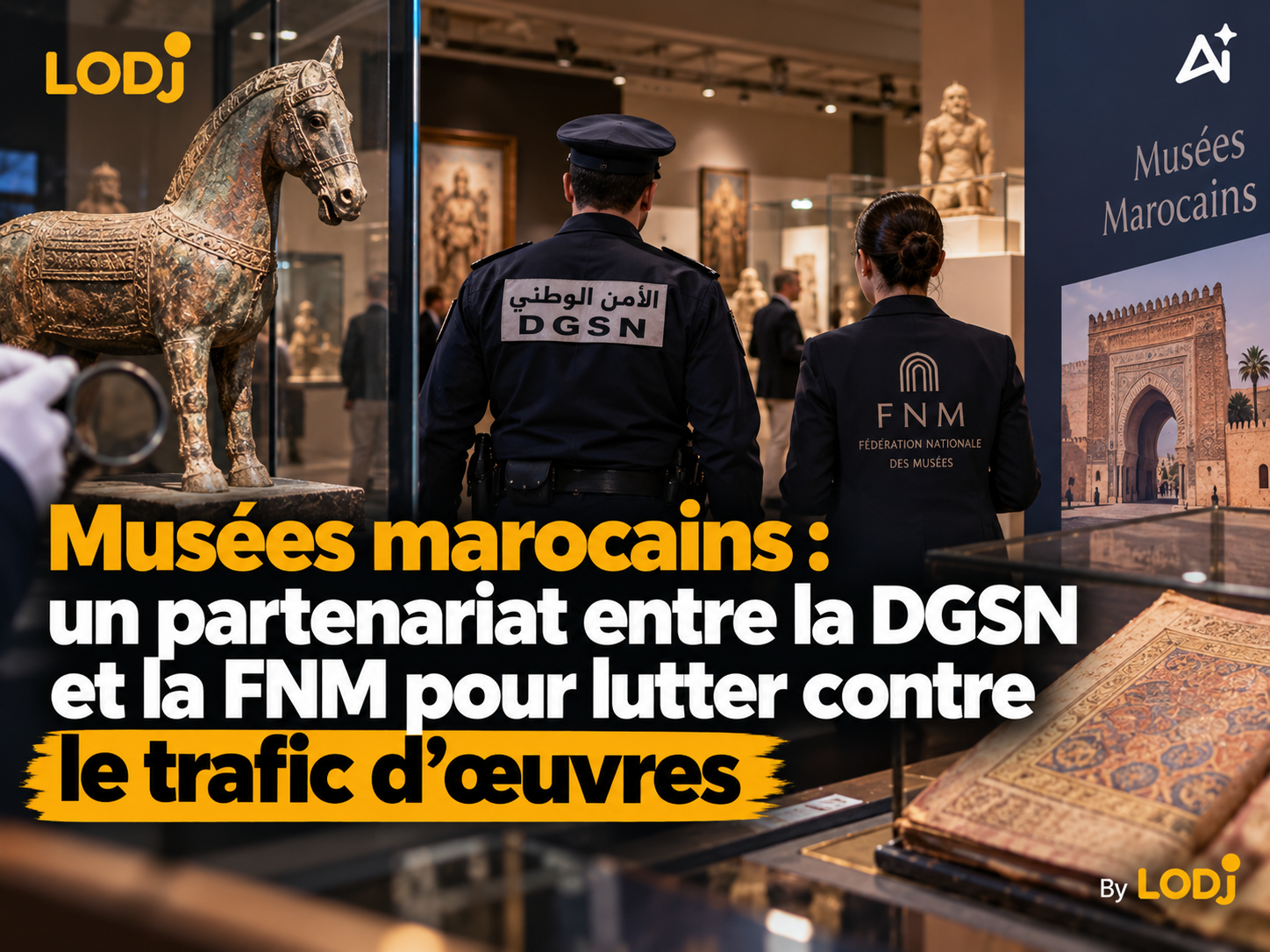 Musées marocains : un partenariat entre la DGSN et la FNM pour lutter contre le trafic d'œuvres