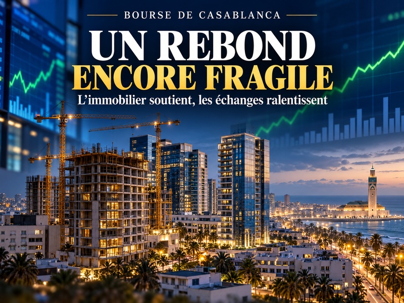 Casablanca : « Le marché actions amorce un rebond, porté par l’immobilier mais freiné par la faiblesse des échanges »