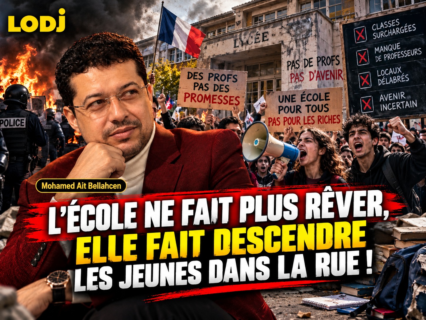 L'école ne fait plus rêver, elle fait descendre les jeunes dans la rue !