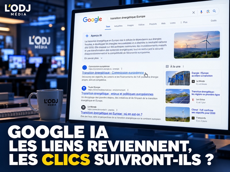 ​Google recherche IA : les liens remontent, les clics suivront-ils ?