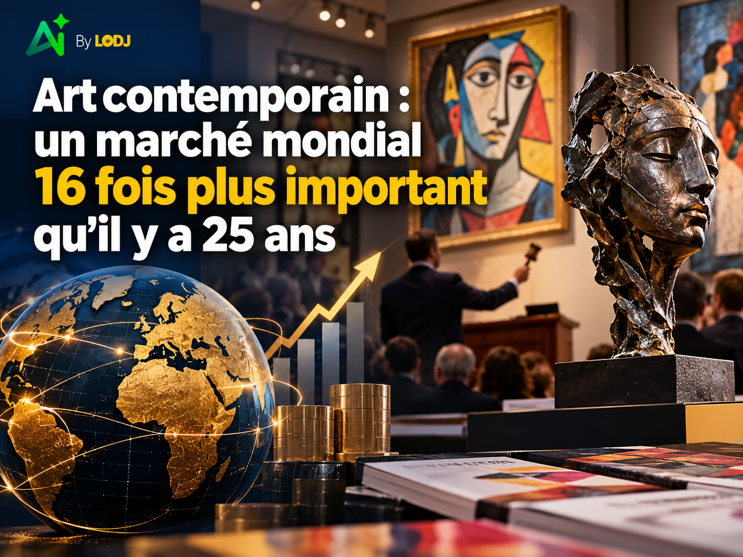 Art contemporain : un marché mondial 16 fois plus important qu’il y a 25 ans