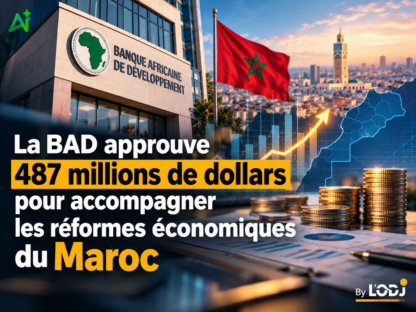 La BAD approuve 487 millions de dollars pour accompagner les réformes économiques du Maroc
