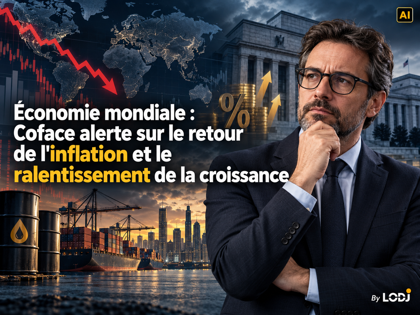 Économie mondiale : Coface alerte sur le retour de l'inflation et le ralentissement de la croissance