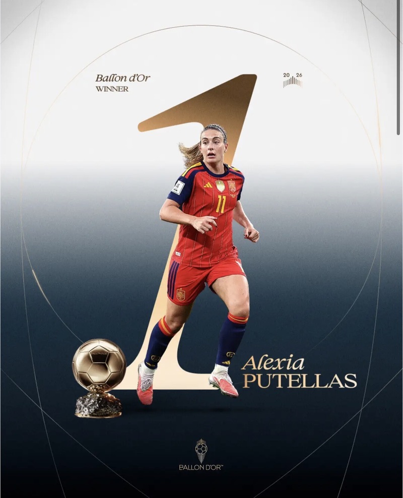 Ballon d’Or 2026 : Alexia Putellas sacrée pour la troisième fois