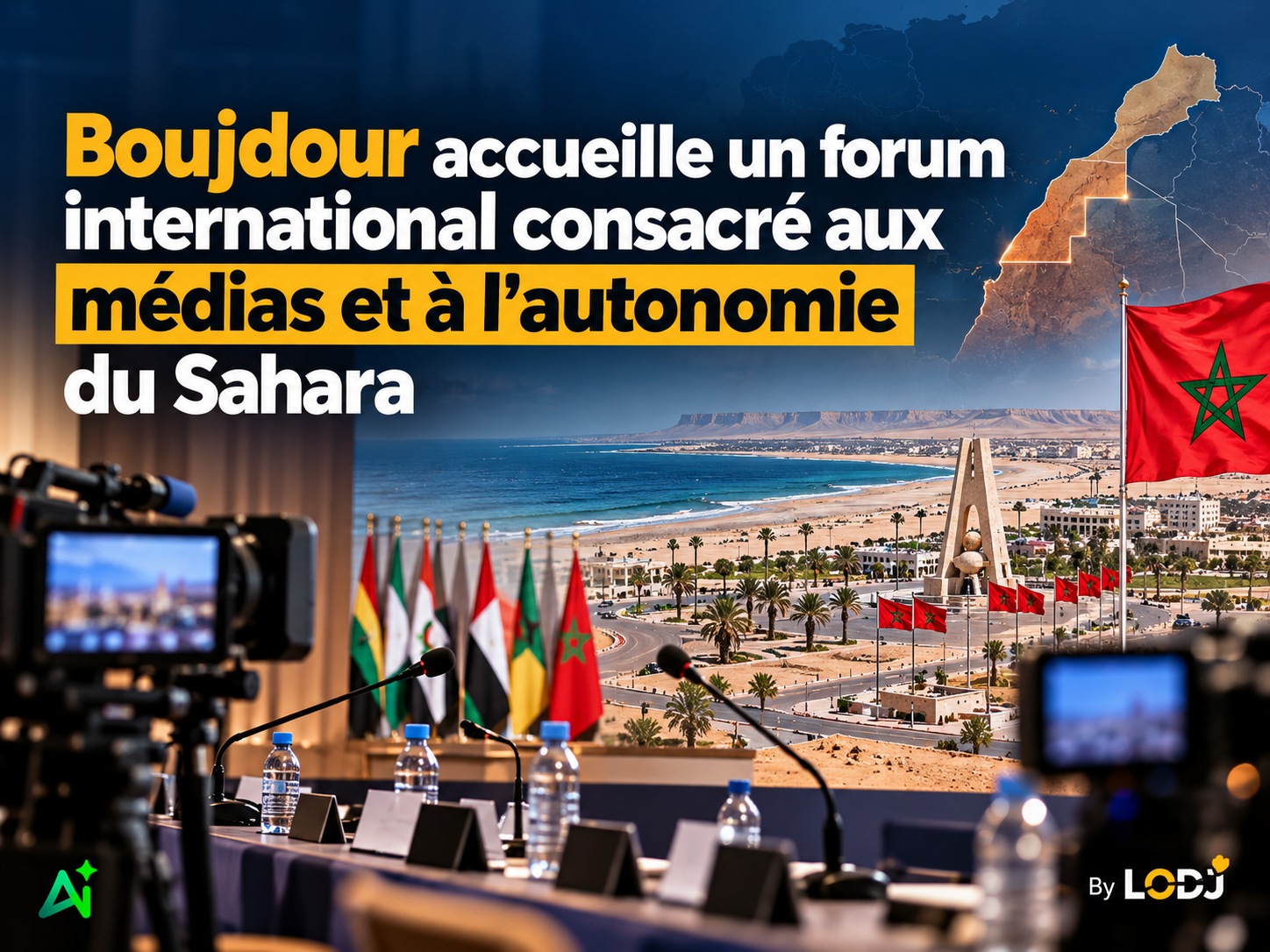 Boujdour accueille un forum international consacré aux médias et à l’autonomie du Sahara