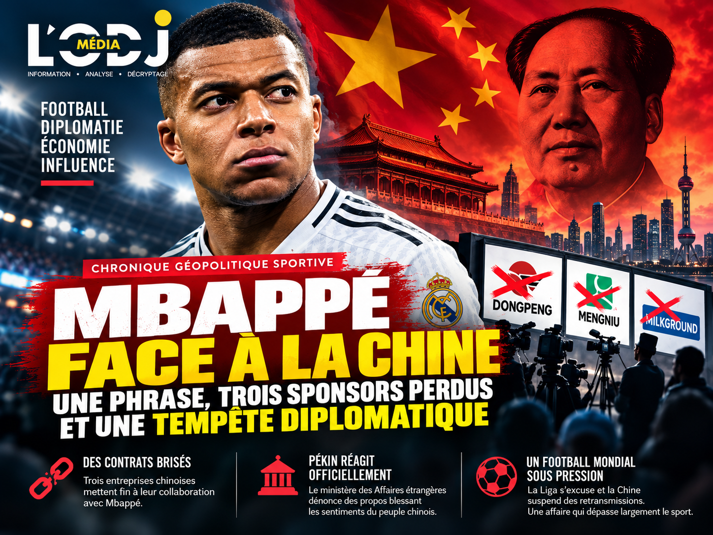 ​Mbappé face à la Chine : une phrase, trois sponsors perdus et une tempête diplomatique