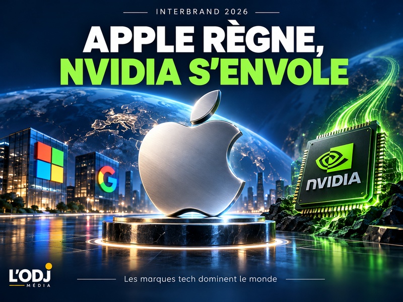 ​Classement Interbrand 2026 : Apple en tête, NVIDIA accélère