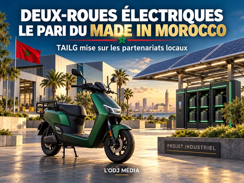 TAILG envisage de produire des motos électriques au Maroc en utilisant des pièces fabriquées localement.