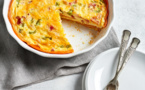 Quiche à la patate douce, au fromage de brebis et à la gruyère