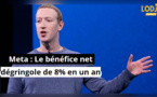 Meta : Le bénéfice net dégringole de 8% en un an