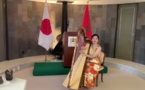 L'hymne national joué à la harpe par une artiste japonaise