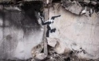 Ukraine : Banksy dévoile une œuvre à Borodianka