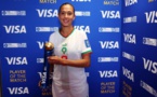 Ibtissam Jraidi et Anissa Lahmari,  joueuses de l’équipe nationales marocaine remportent le prestigieux prix Visa Player of the Match,
