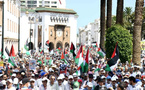 Des milliers de Marocains manifestent à Rabat en soutien à Gaza