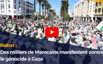 Rabat : Des milliers de Marocains manifestent contre le génocide à Gaza