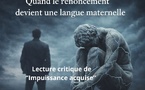 Lecture critique du livre "Impuissance acquise" de Adnane Benchakroun