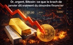 ​Or, argent, bitcoin : ce que le krach de janvier dit vraiment du désordre financier mondial