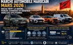 ​Marché automobile marocain, mars 2026: Dacia tient la barre, percée chinoise et bascule vers les utilitaires