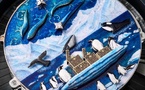 Louis Vuitton dévoile Escale en Alaska, une montre de poche animée par des baleines et des manchots