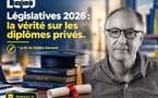 Législatives 2026 : la vérité sur les diplômes privés