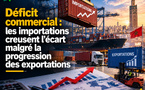 Déficit commercial : les importations creusent l'écart malgré la progression des exportations