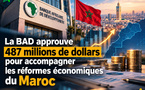 La BAD approuve 487 millions de dollars pour accompagner les réformes économiques du Maroc