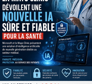 Microsoft et la Mayo Clinic dévoilent une nouvelle IA sûre et fiable pour la santé.
