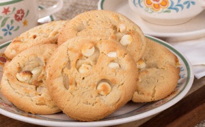 Cookies chocolat blanc noisettes