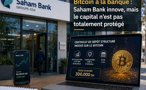 Saham Bank innove avec le lancement du premier produit de placement indexé sur le Bitcoin au Maroc