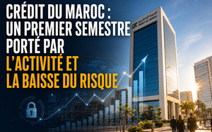 Crédit du Maroc : un premier semestre porté par l'activité et la baisse du risque