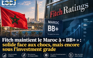 Fitch maintient le Maroc à « BB+ » : solide face aux chocs, mais encore sous l’investment grade
