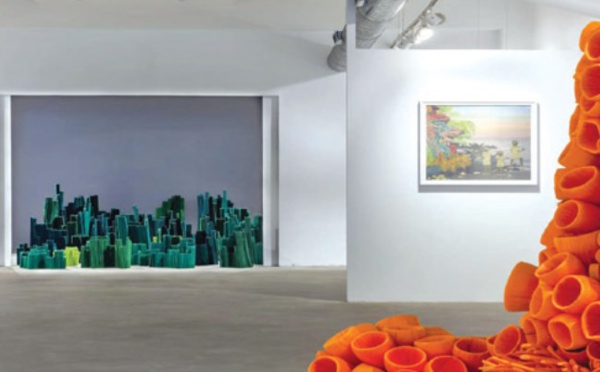Casablanca : des jardins en textile exposé à la Loft Art Gallery 