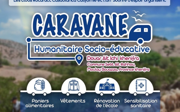 Caravane Humanitaire Rotaract Casablanca Californie